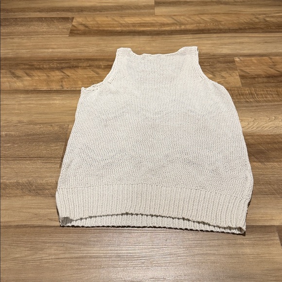 Armani Exchange Off-White Knit Tank Top with crystal embellishments - Picture 4 of 4